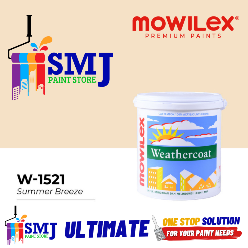 Cat Tembok Eksterior MOWILEX WEATHERCOAT W 1521 Summer Breeze 2,5L