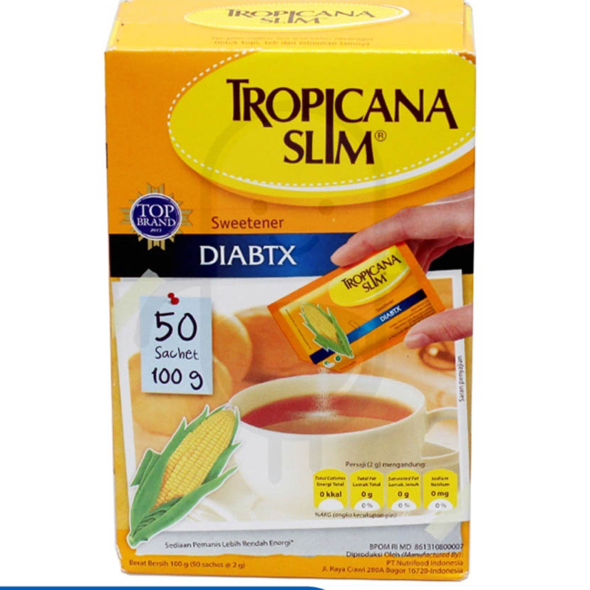 

TROPICANA SLIM DIABETES BOX 50 SACHET