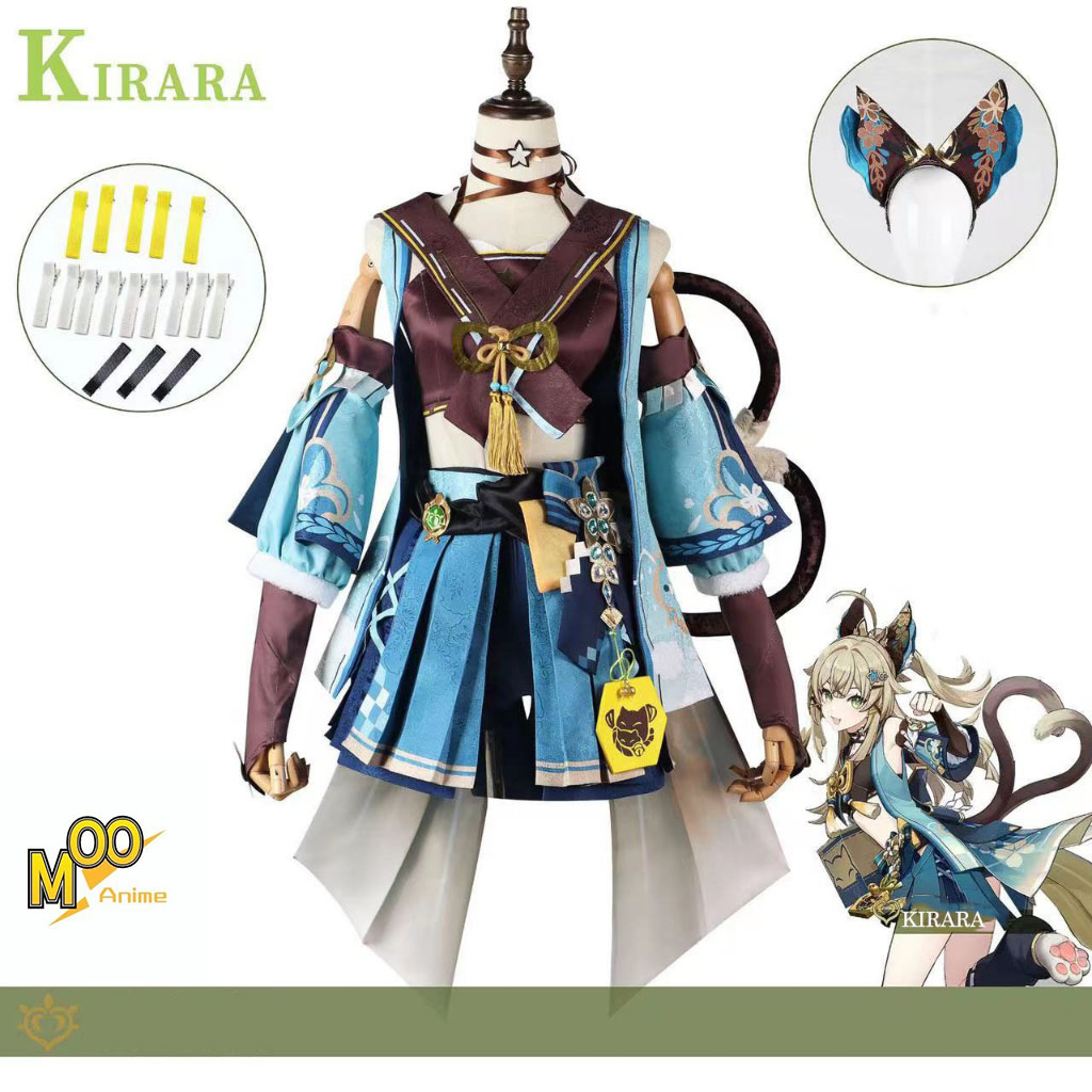 Genshin Impact Kirara Cosplay Costumes Kirara cosplay Set and wig Christmas Halloween costumes