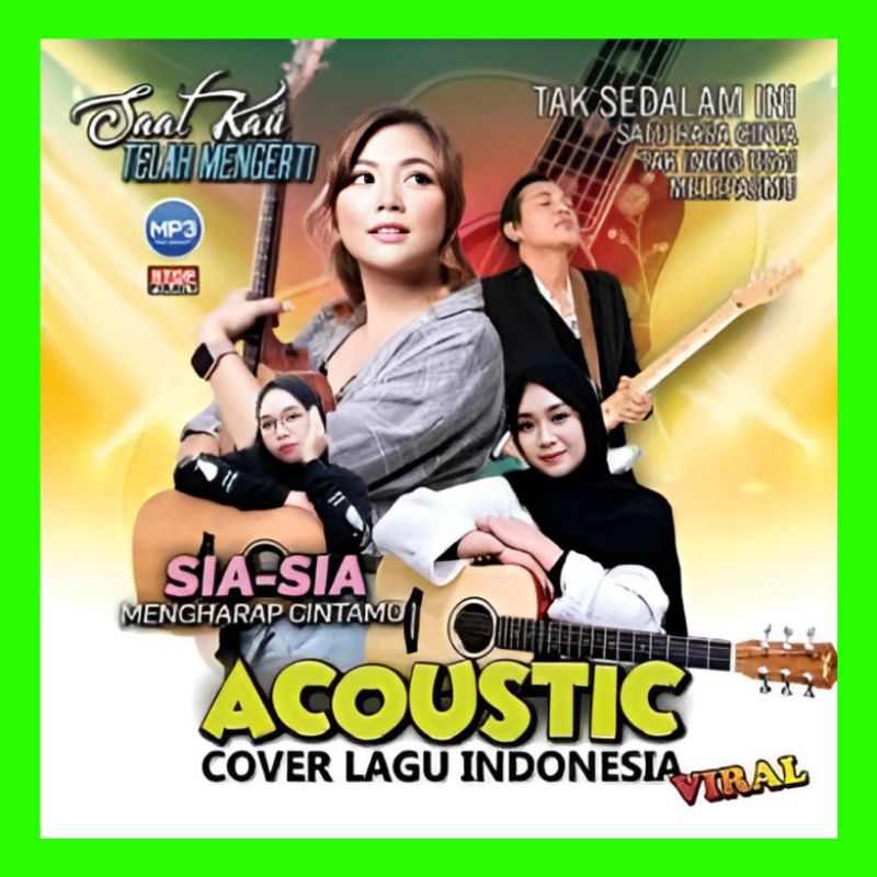 KASET MP3 MOBIL LAGU AKUSTIK INDONESIA TERBARU - KASET CD MP3 LAGU COVER POP INDONESIA TERBARU - KAS