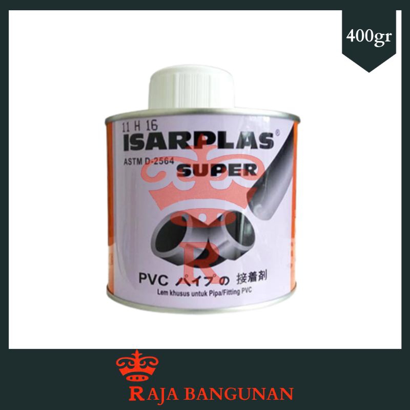 

Isarplas Lem Pipa PVC/Lem Pralon/Lem Kuas/ Lem Isarplas Kaleng - 400gr