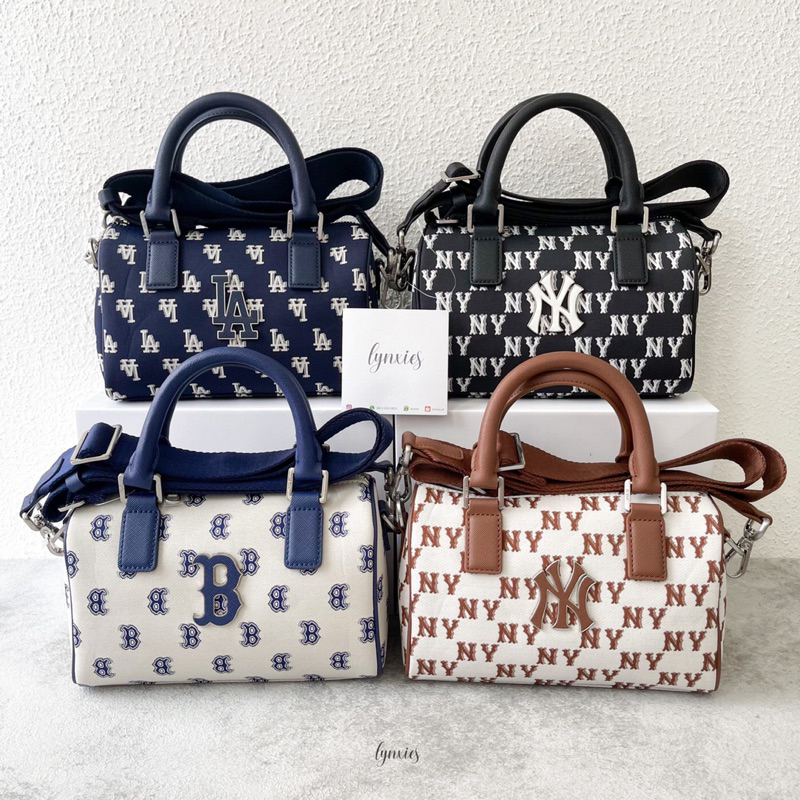 [Ready Stock] MLB Classic MONOGRAM Jacquard S Boston Bag