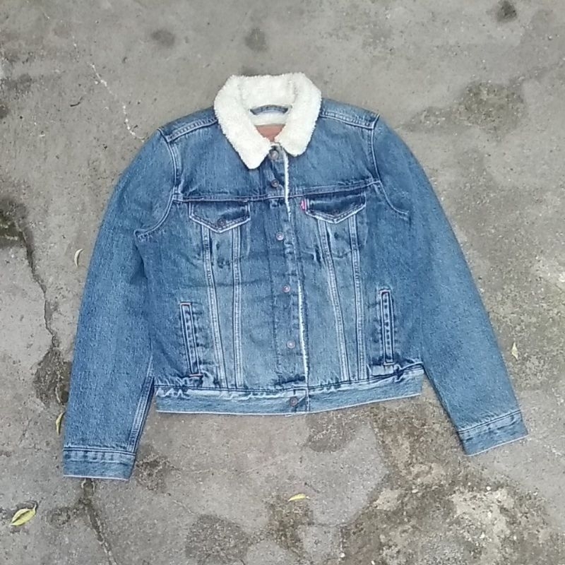 jacket denim sherpa Big E Women