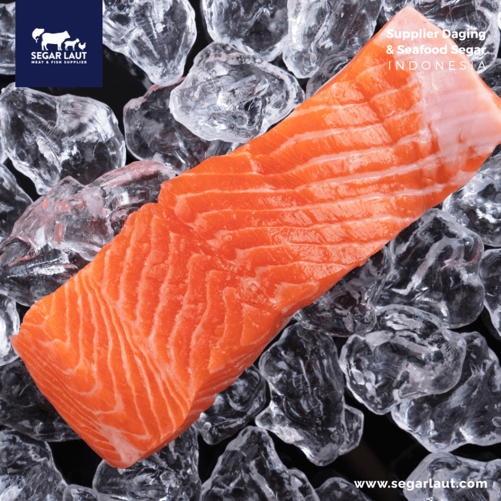 

IKAN SALMON FILLET PORTION | FRESH FROZEN & SEGAR | 200 GR