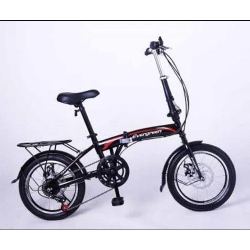 Sepeda Lipat Evergreen 16 inch Cakram Discbrake