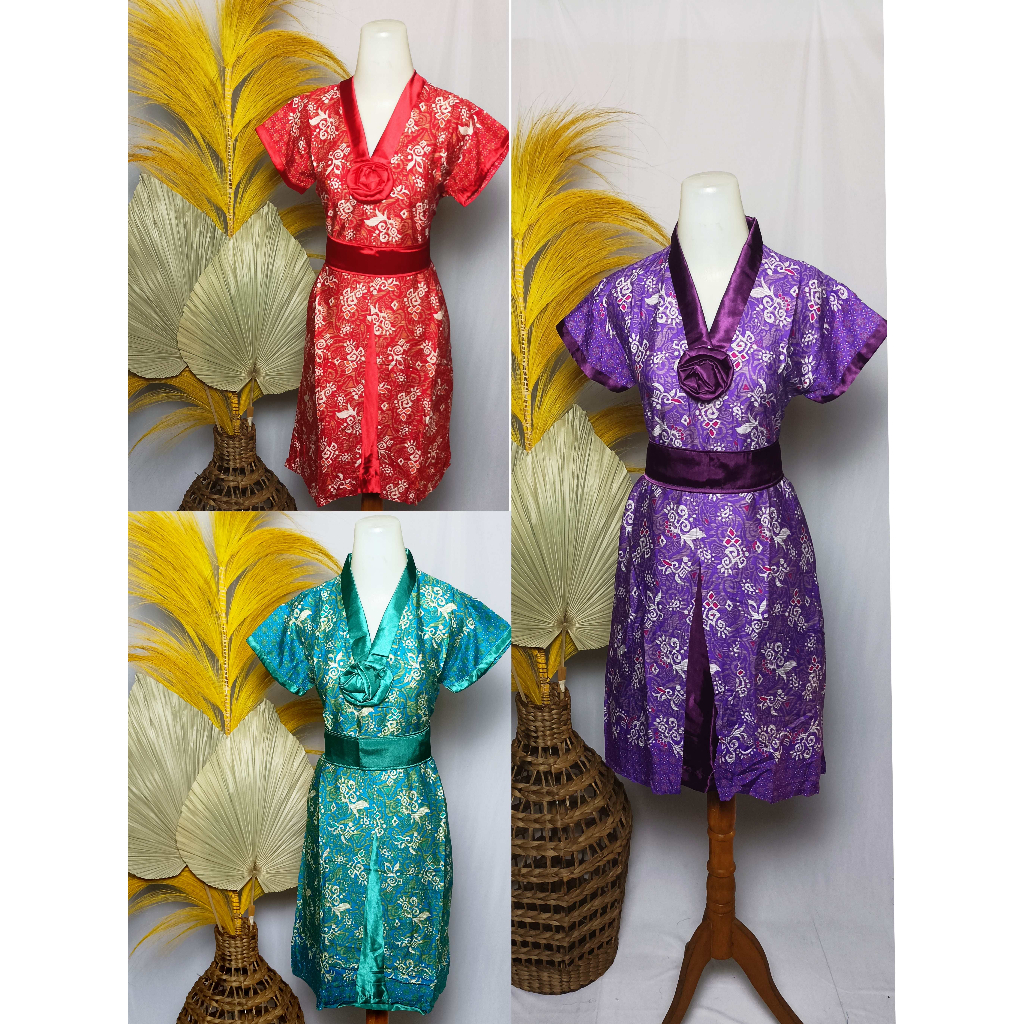 Dress batik lengan pendek-Dress batik murah-Dress batik cewek