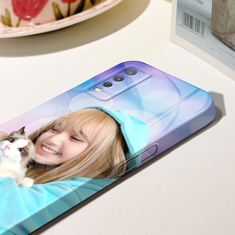 LISA CASE Untuk vivo y12s y12a y11s CUSTOM REQUEST FOTO FULLPRINT FILM KILAU PREMIUM HARDCASE PROCAM