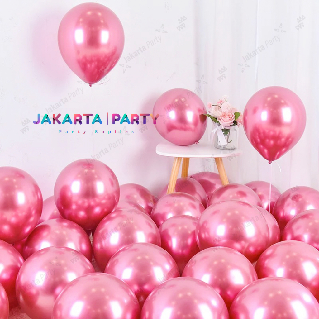 Balon Chrome Hot Pink / Balon Metalik Chrome / Metalic Ballon Chrome