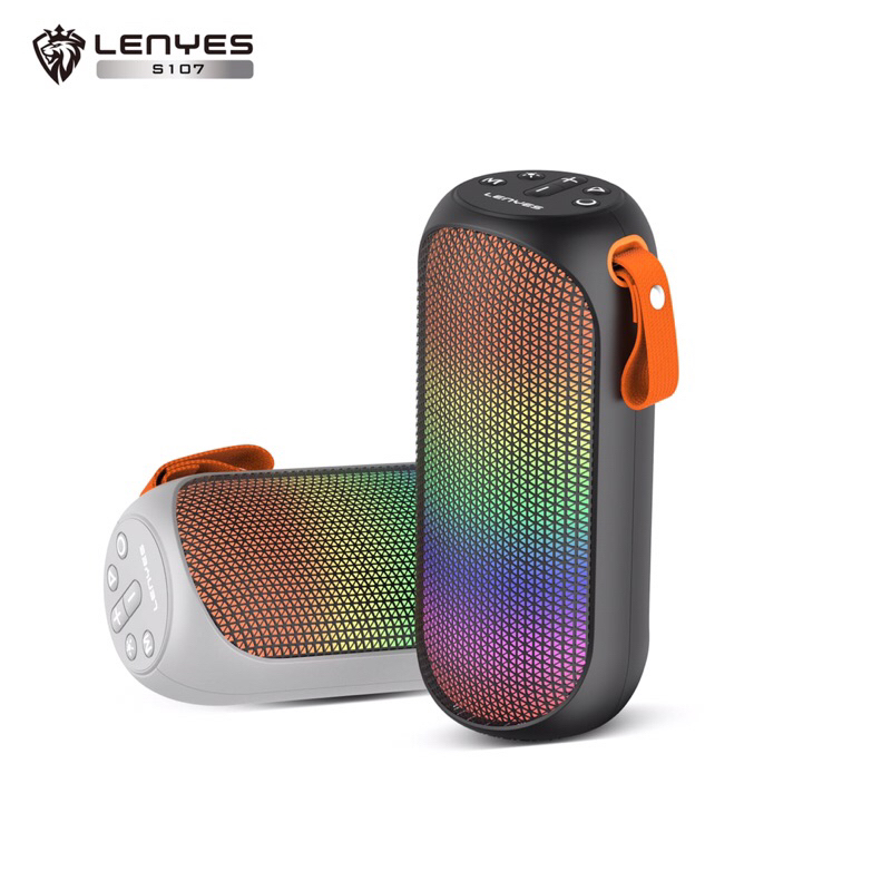 Lenyes S107 LED Colorfull Lights Wireless Speaker Bluetooth 5.3 Portable Hifi Sound Quality