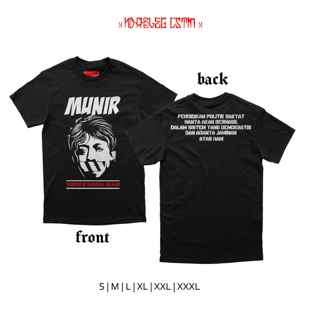 kaos aktivis munir tshirt aktivis