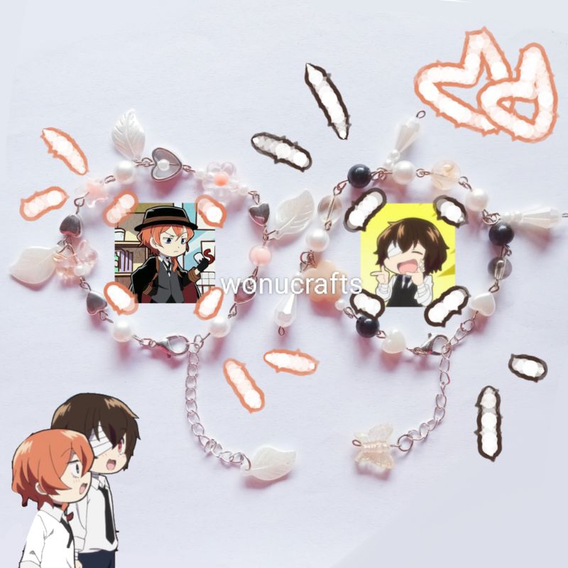 bsd bungou stray dogs soukoku inspired bracelet dazai chuuya