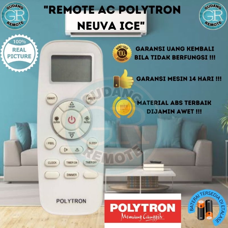 Remote remot AC polytron neuva ice grade original