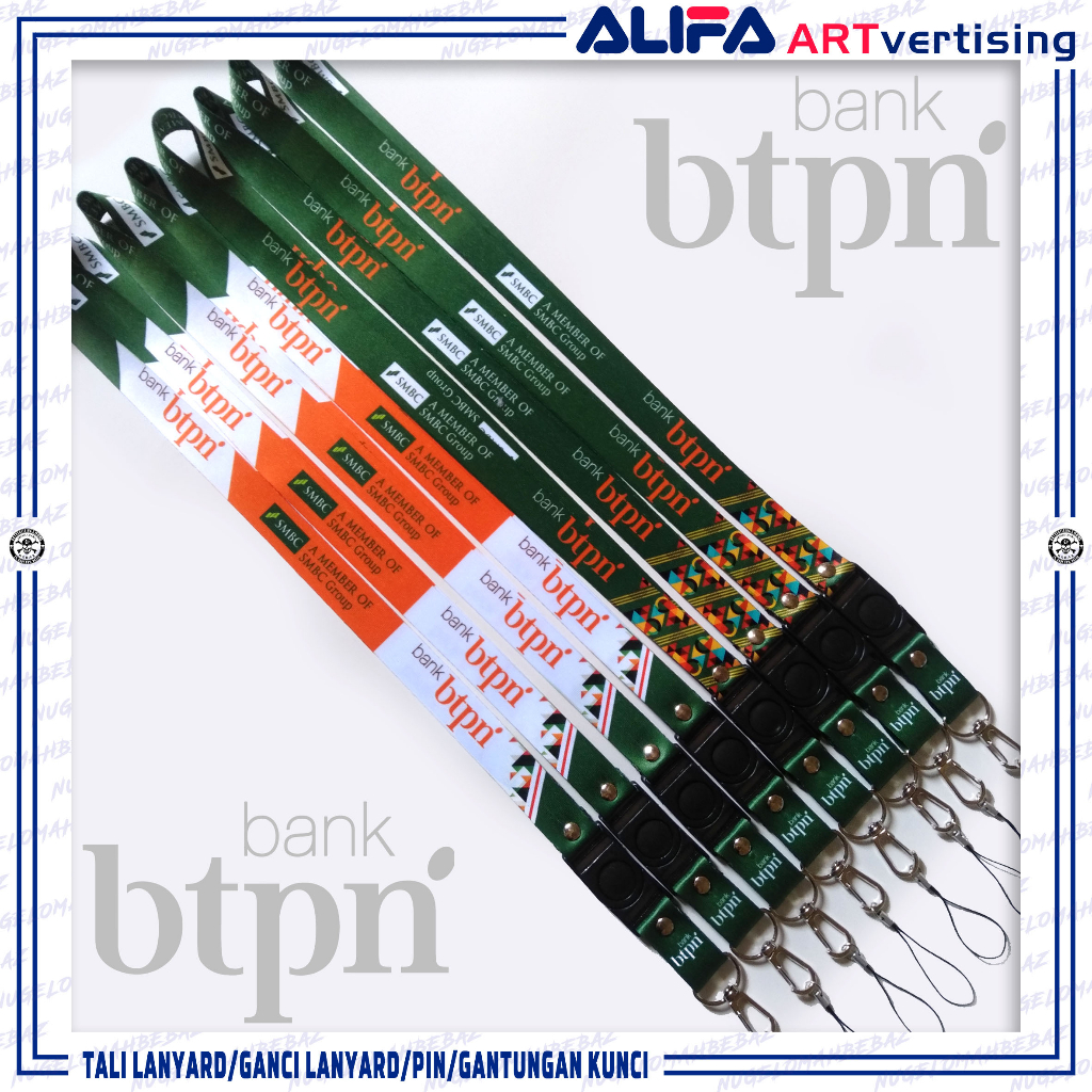 

TALI LANYARD/GANTUNGAN ID CARD/HP/KUNCI/DLL,, BANK BTPN