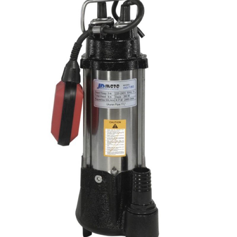 INOTO INV 180 pompa celup air kotor OTOMATIS + floating switch IN 180