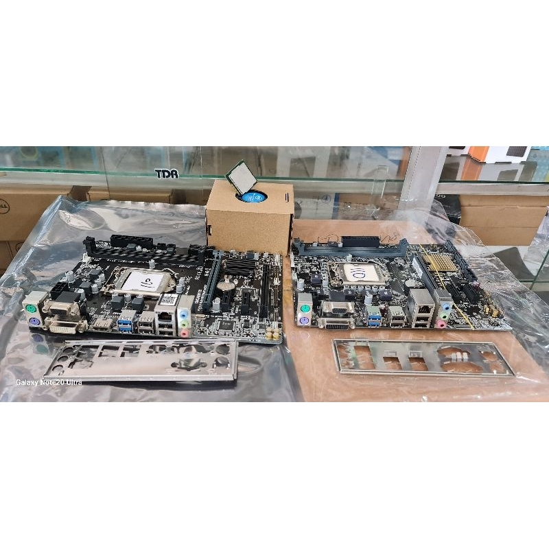 paket mobo core i5 6500 i3 6100 i7 6700  h110 ddr4 asus gigabyte + fan intel