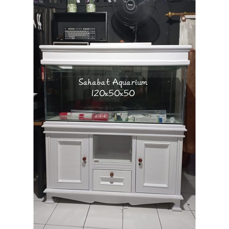 Aquarium Kabinet 120x50x50 kaca 8mm fullset