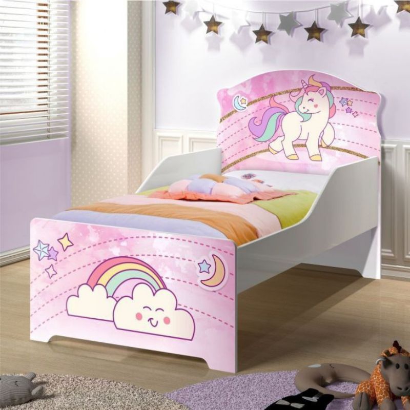 tempat tidur anak perempuan karakter / ranjang anak / kasur anak