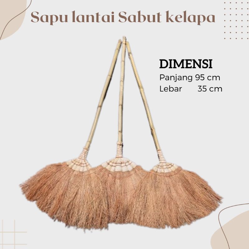 Sapu Ijuk/Sapu Lantai Sabut Kelapa