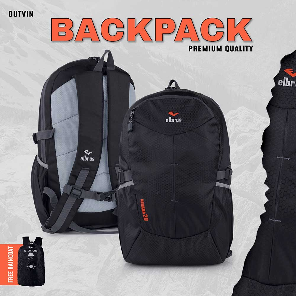 Tas Ransel Backpack Elbrus Nevada 20 Liter Sekolah Kuliah Kerja Terbaru Termurah