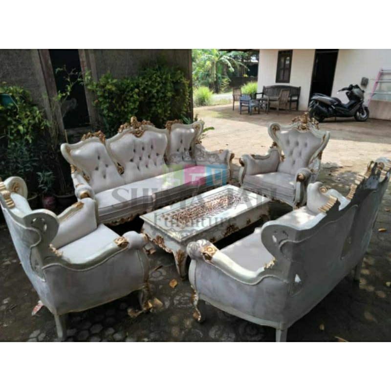 kursi sofa mewah dan nyaman (kursi tamu sultan, kursi ruang tamu sofa, kurai ruang tamu elegan)