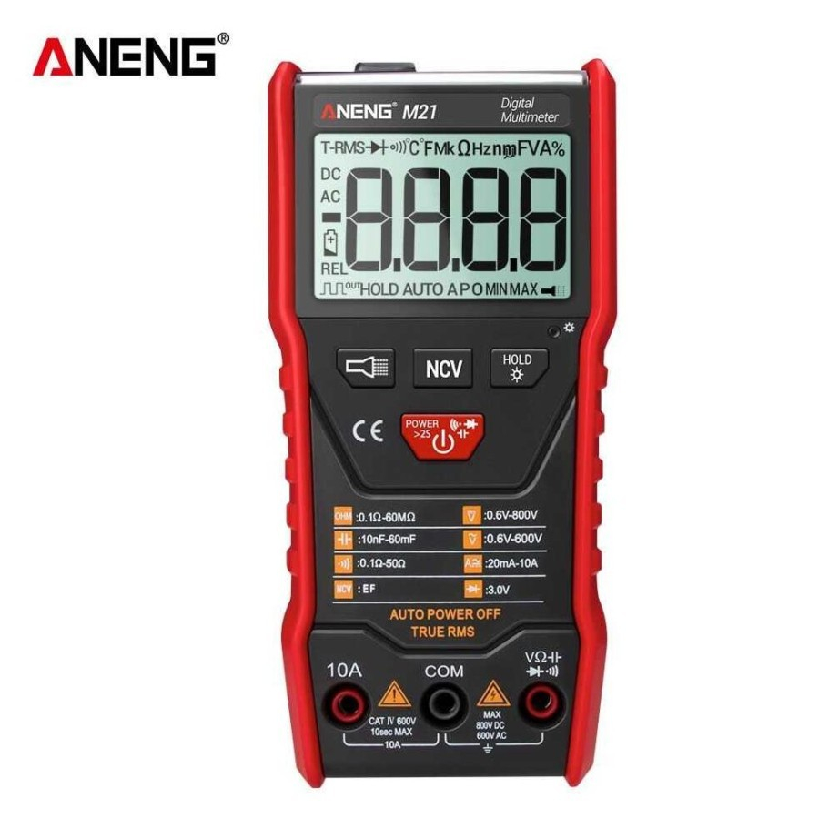 multimeter aneng m21 multi meter digital volt arus ohm meter