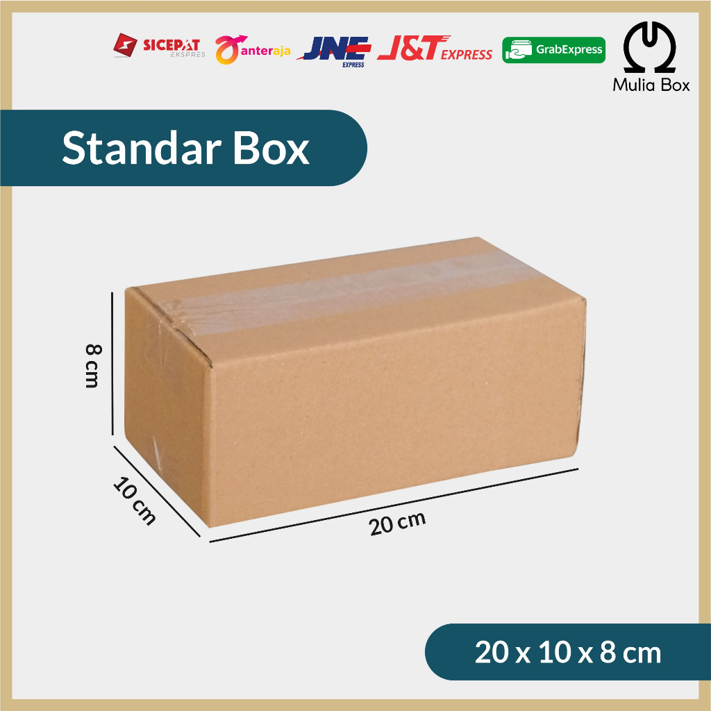

Kardus Packing Standar Box 20 x 10 x 8 cm Corrugated Karton Dus Kecil Polos Packaging Serbaguna