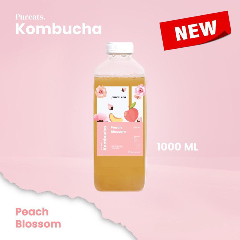 

Pureats.co Kombucha Peach Blossom 1000ml