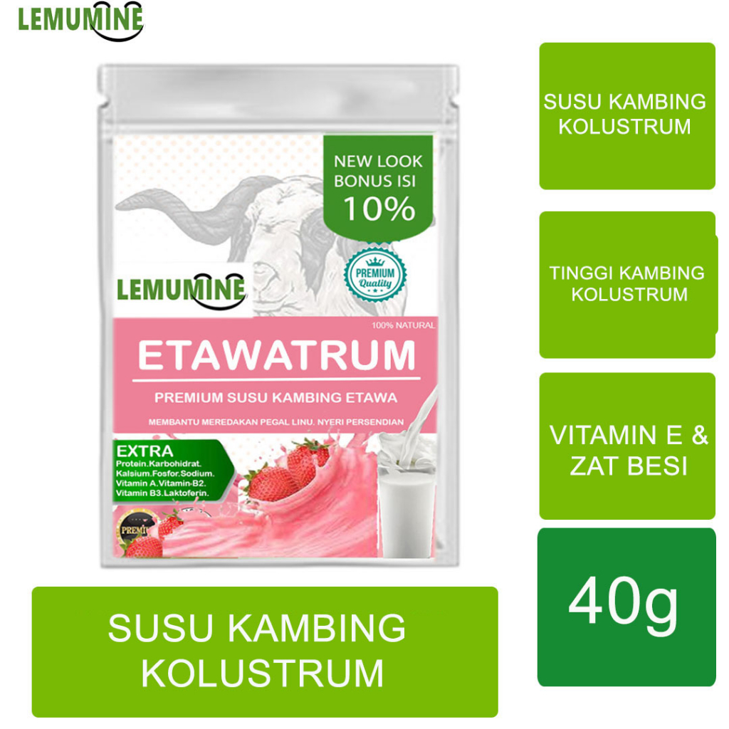 

Susu Kambing Etawa Original Penggemuk Badan Penambah Nafsu Makan Susu Kambing Etawa Bubuk Murni 1`kg Penambah Berat Badan Etawalin Susu Kambing Murni ;Lemumine (40g)