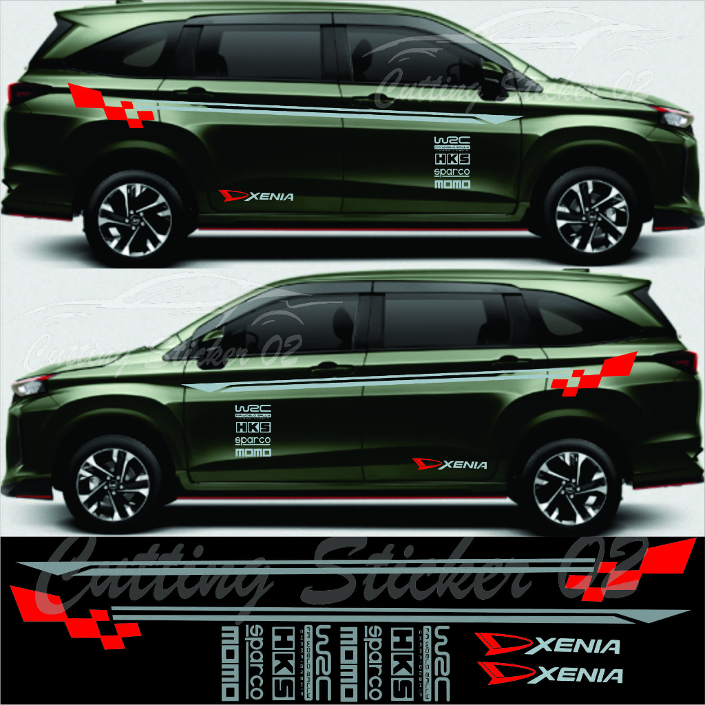 STIKER MOBIL XENIA STICKER STRIPE BODY MOBIL DAIHATSU XENIA