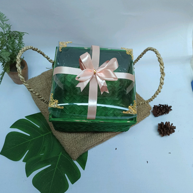 Box packaging premium Warna Hijau + emas Berbagai Ukuran I Wadah seserahan sanggang manten kotak han