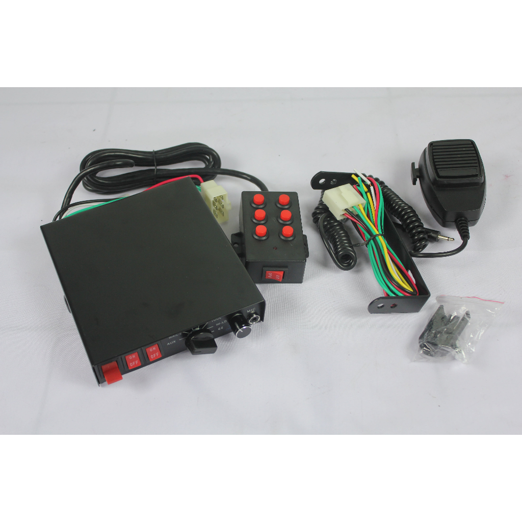 Control Box Sirine + 6 Tombol, Control Box Sirine Mobil, Tombol Sirine Mobil, Tombol Modul Sirine Mo