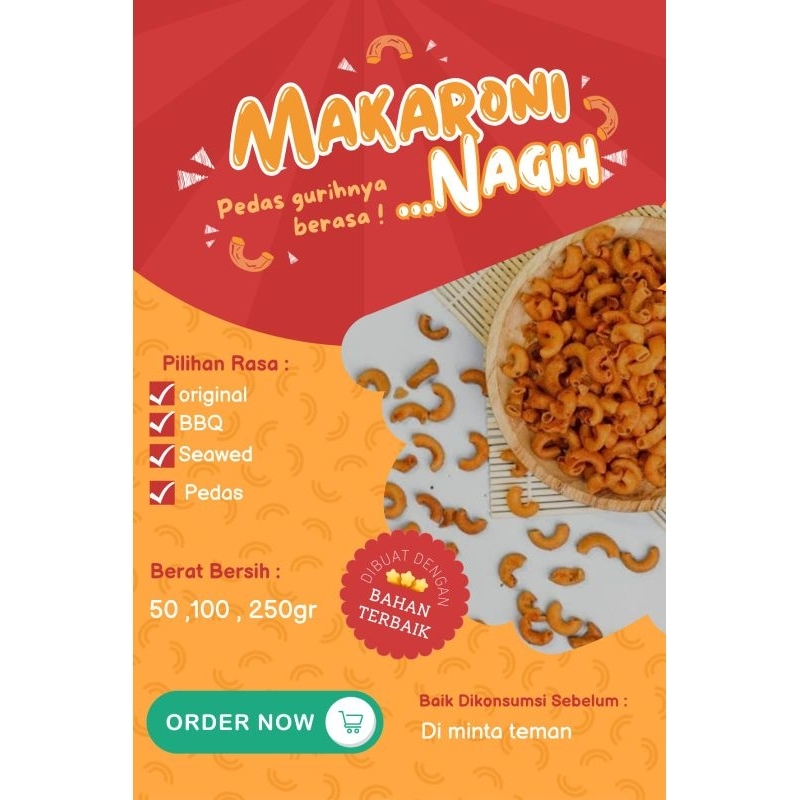 

Makaroni "Nagih" kriuk enakkk 100gr