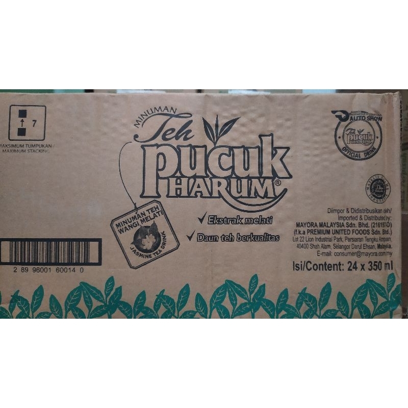 

Teh Pucuk Harum 350 ml Kartonan isi 24 pcs