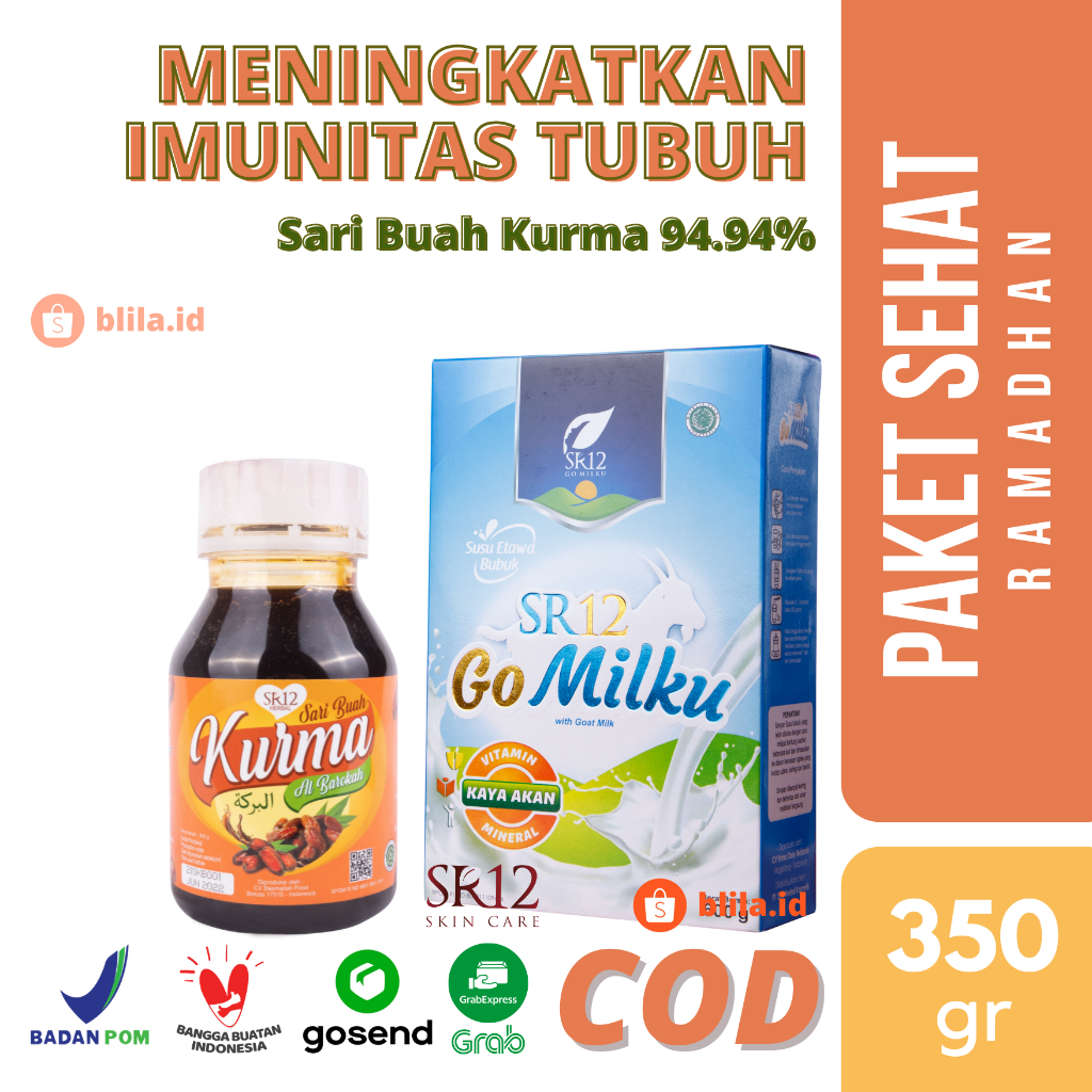 

Paket Sehat Ramadhan 1 - Gomilku Susu Kambing Etawa 200gr Sari Buah Kurma 350 gr