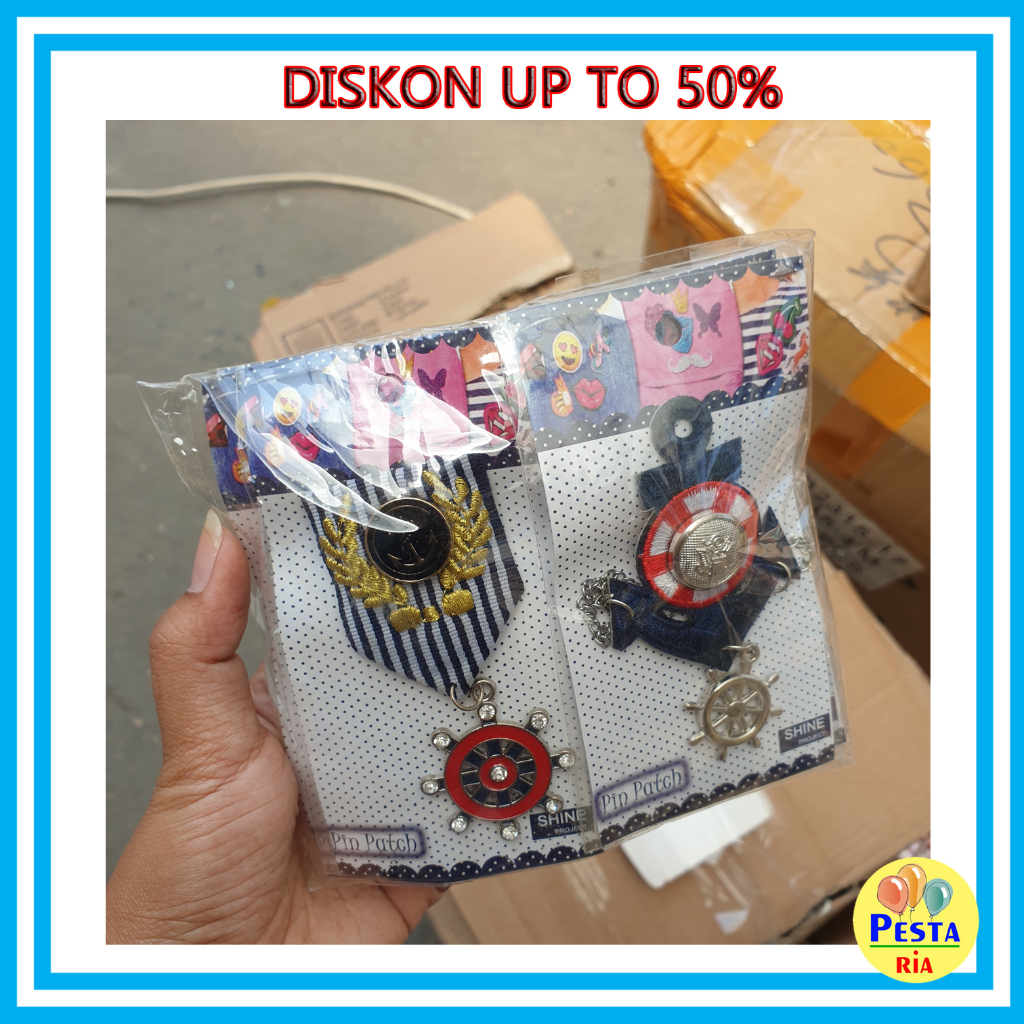 Murah Diskon 50% Pin Patch Bros, bros jangkar kapal, bros pin, aksesoris tas, aksesoris bros