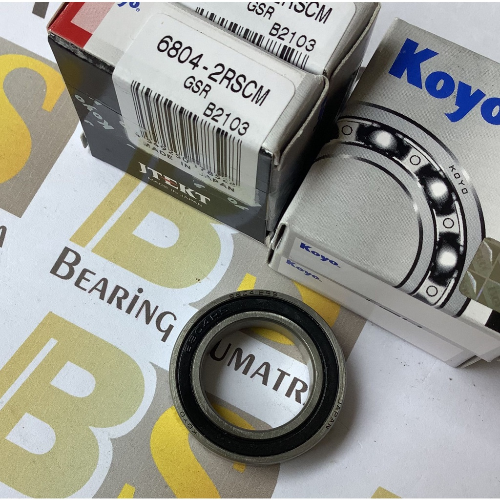 KOYO Bearing 6804 2RSCM Penutup 2 sisi Bering Klaher Laher 68042rs