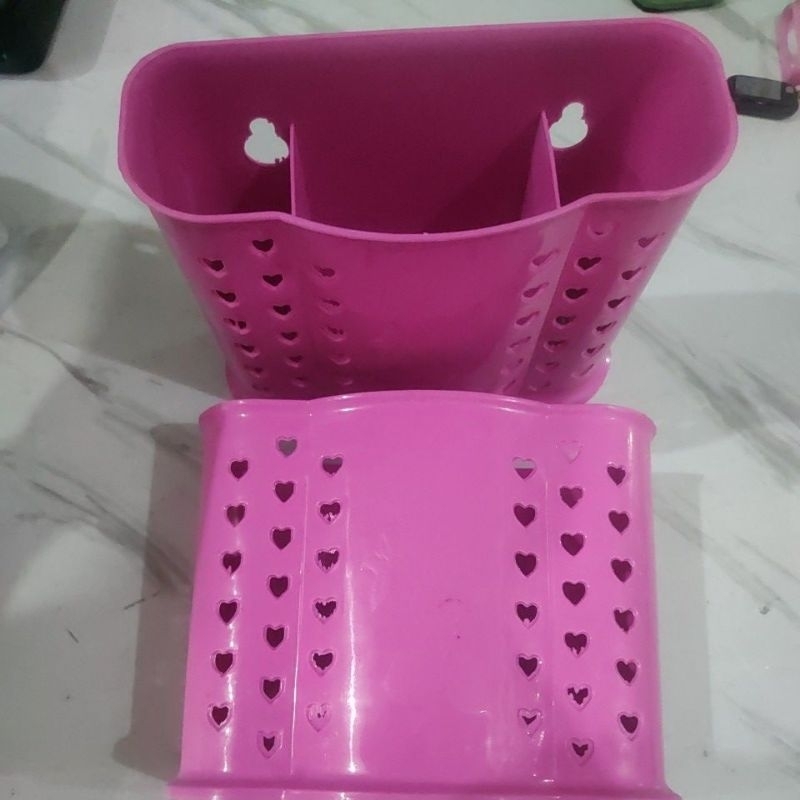 Tempat Sendok Garpu Plastik Sekat tempat sendok gantung