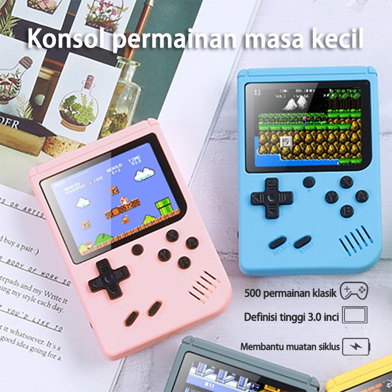 Mini Gameboy Retro 500 in 1 1 PLAYER 2 PLAYER Games