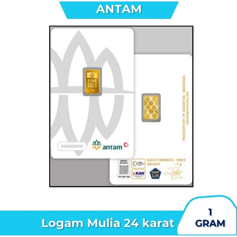 100% ORIGINAL ANTAM LOGAM MULIA 1 GRAM | LOGAM ANTAM 1 GRAM TERBARU