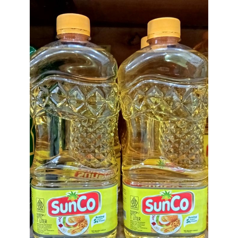 Sunco minyak goreng 1 liter botol