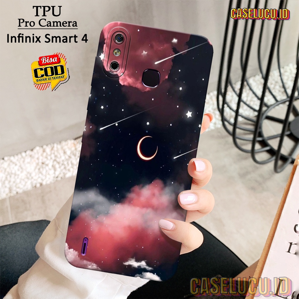 Casing Hp Infinix Smart 4 Terbaru - Fashion Case langit - Case Infinix Smart 4 - Soft Case Hp Infini