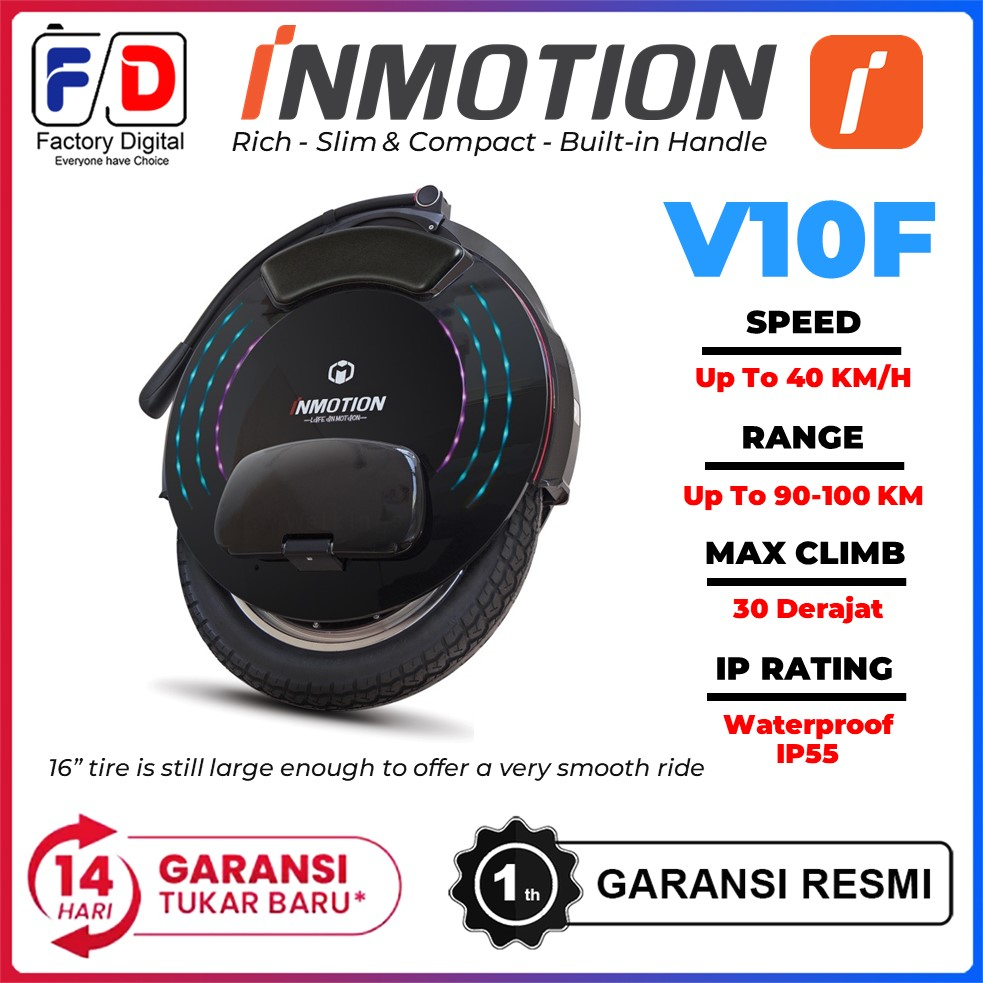 InMotion V10F Sepeda Unicycle Listrik Roda Satu OffRoad Electric