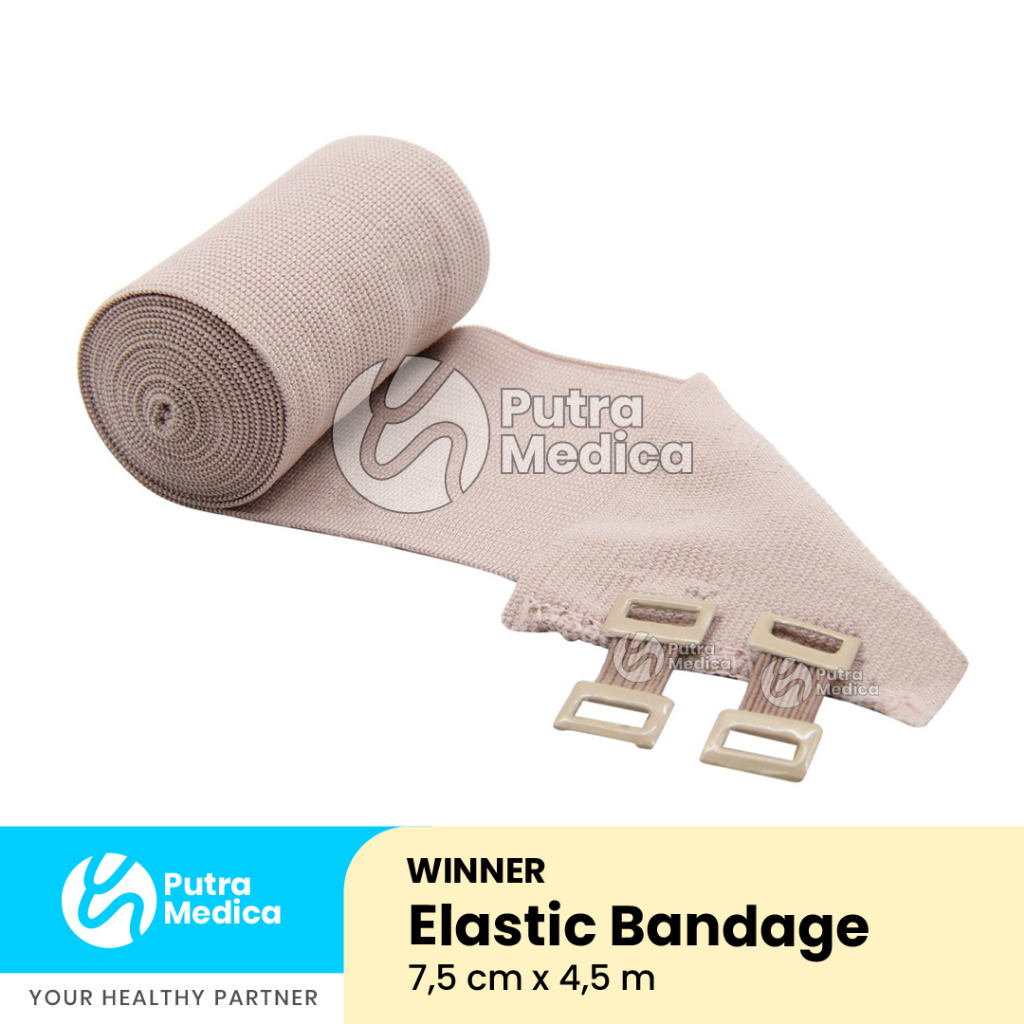 Elastic Bandage / Perban Coklat Elastis / Verban Pembalut Penutup Luka Rol Gulung