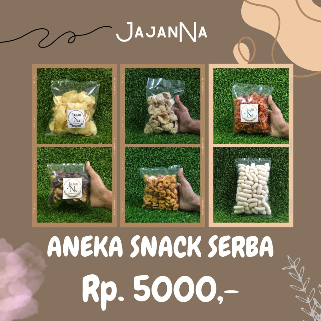 

[JAJANNA] ANEKA SNACK SERBA 5000 / SNACK SERBA 5K/ JAJANAN KILOAN SERBA 5 RIBU/ SNACK MURAH 5 RIBU