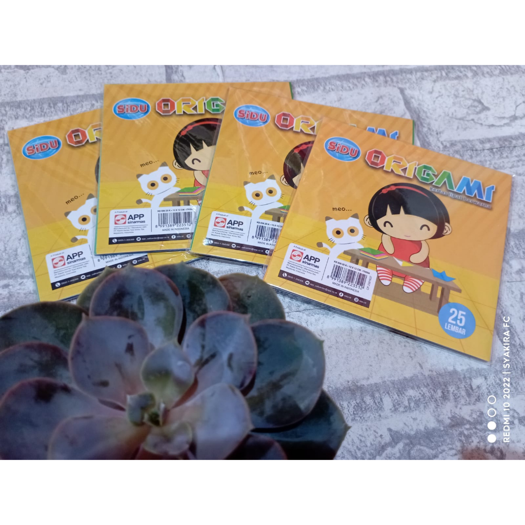 

1 PACK (25 Lembar) Kertas Lipat SIDU Warna Warni