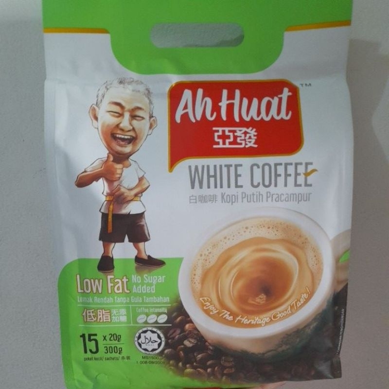 

kopi ahhuat white coffee low fat/no sugar added