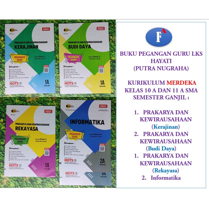 Pegangan Guru LKS Hayati MERDEKA SMA Kelas X 10 XI 11 Prakarya dan Kewirausahaan KERAJINAN BUDI DAYA