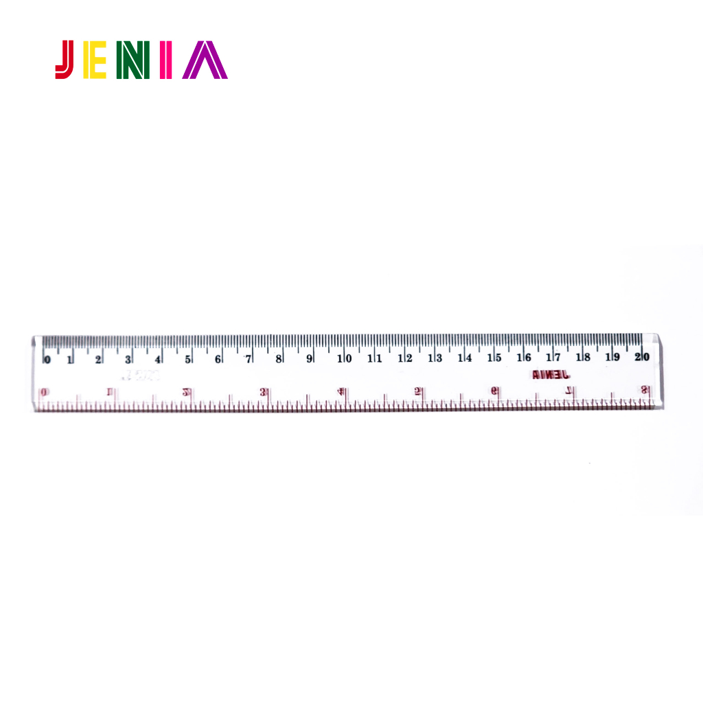 

Penggaris Bening Transparant Jenia Ruler 20cm