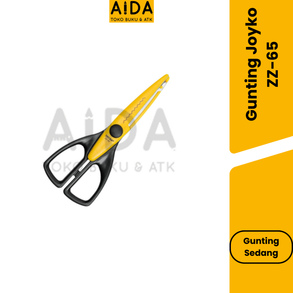 

GUNTING JOYKO ZZ-65 Dekorasi / Zig Zag Scissors ZZ65 /Gunting Kain Gerigi Tanggung