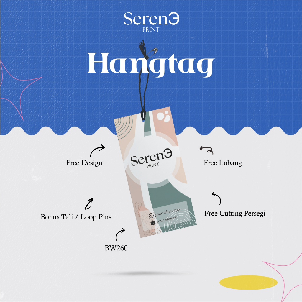 

LABEL TAG HANGTAG BAJU KAOS CELANA KADO 1 SISI 2 SISI LAMINASI | LABEL HANG TAG MURAH CUSTOM 1 SISI 2 SISI LAMINASI | HANGTAG SERENE